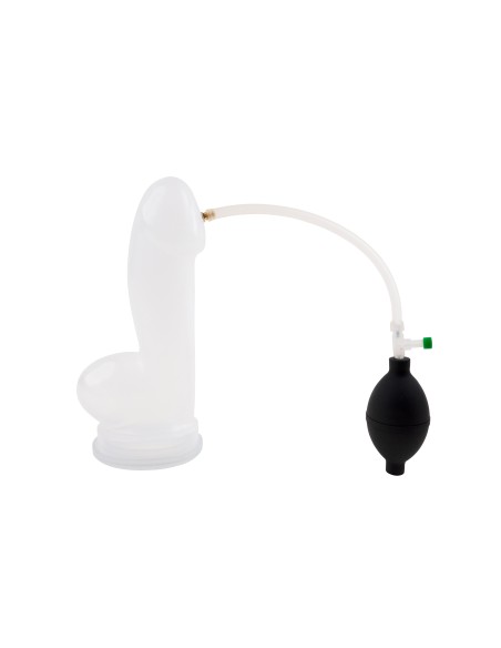 PP017 Realistica pompa del pene XL, trasparente