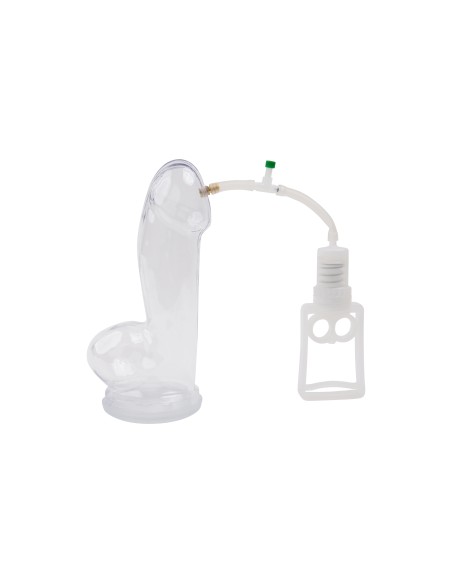 PP016 Realistica pompa del pene XL Professionale, cristallina