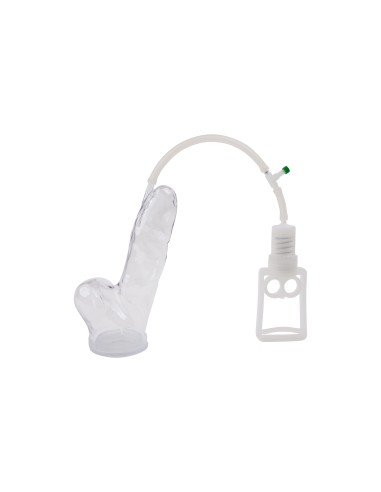 PP014 Realistica pompa del pene L Professionale, cristallina